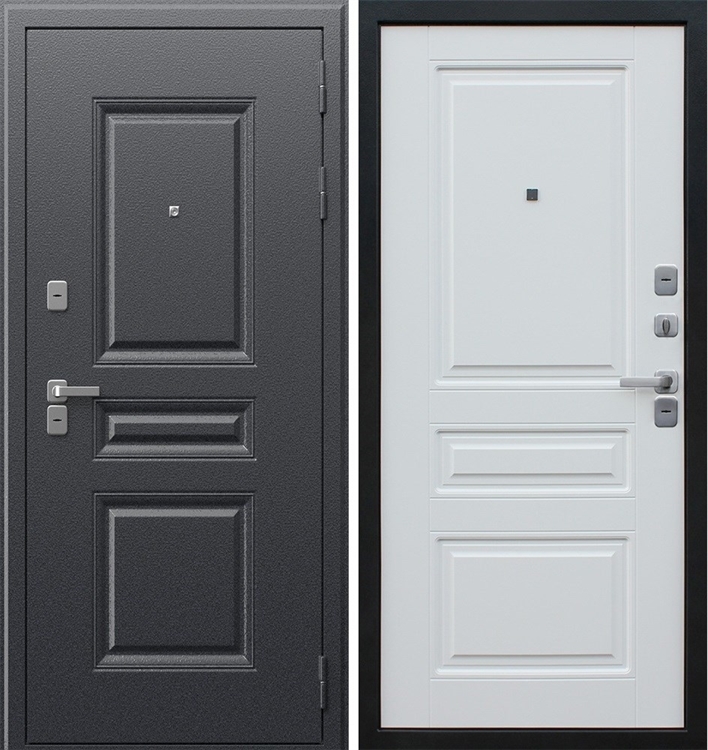 Входная дверь с терморазрывом АСД Диксон 3к Белый матовый 15584