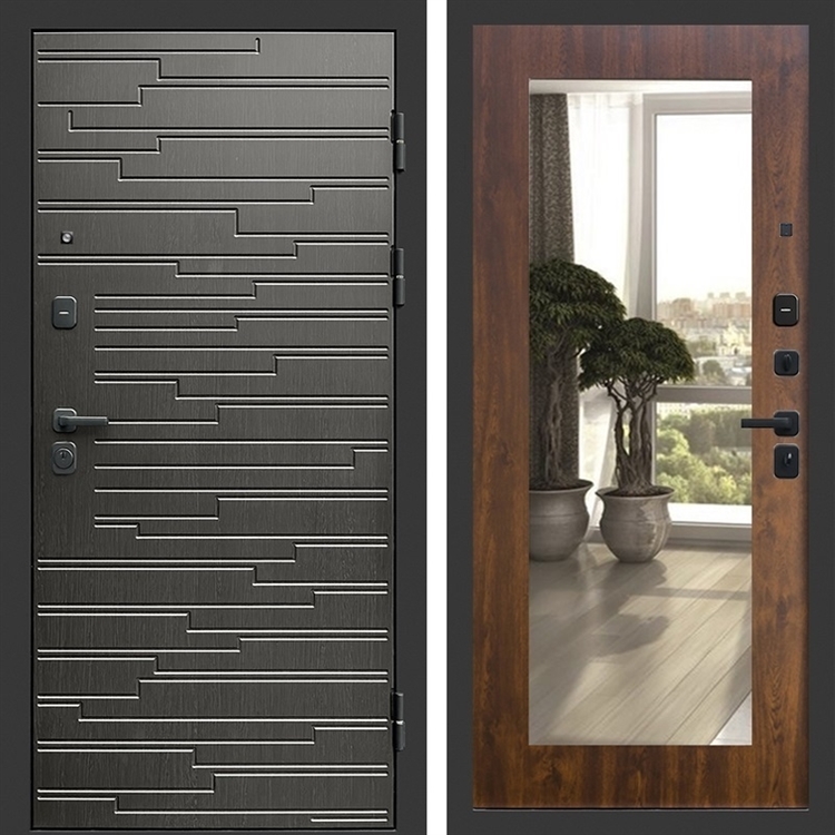 Входная дверь Ривьера фл-251 с зеркалом Дуб 47594