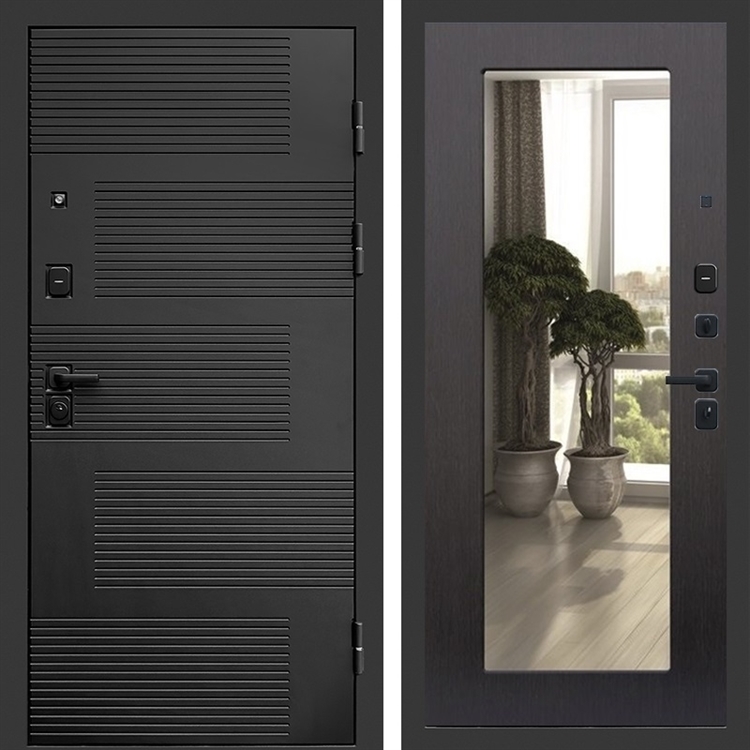 Входная металлическая дверь Фаворит фл-251 с зеркалом Венге 47661