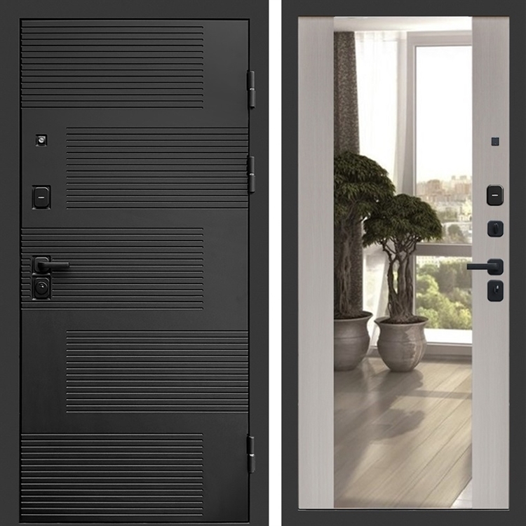 Входная металлическая дверь Фаворит фл-252 с зеркалом Лиственница 47666