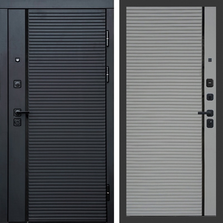 Входная дверь Феррони фл-248 Грей софт, черная вставка 47738