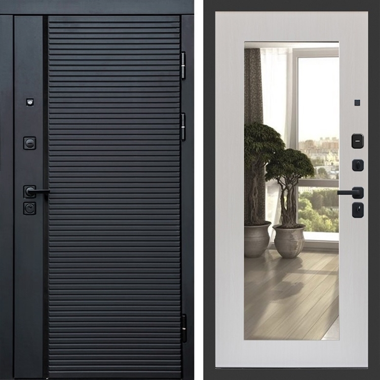 Входная металлическая дверь Феррони фл-251 с зеркалом Лиственница 47728