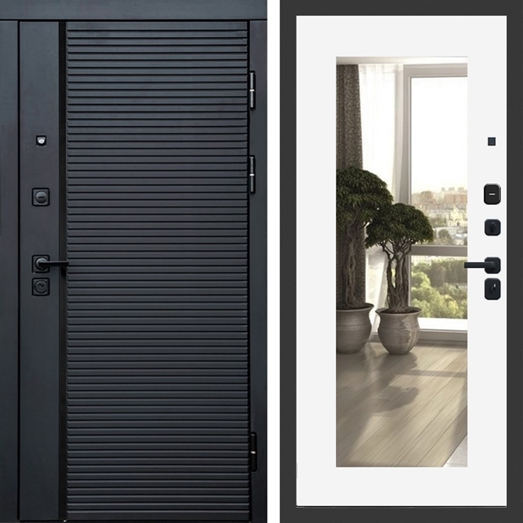 Входная дверь Феррони фл-251 с зеркалом Белый софт 47743