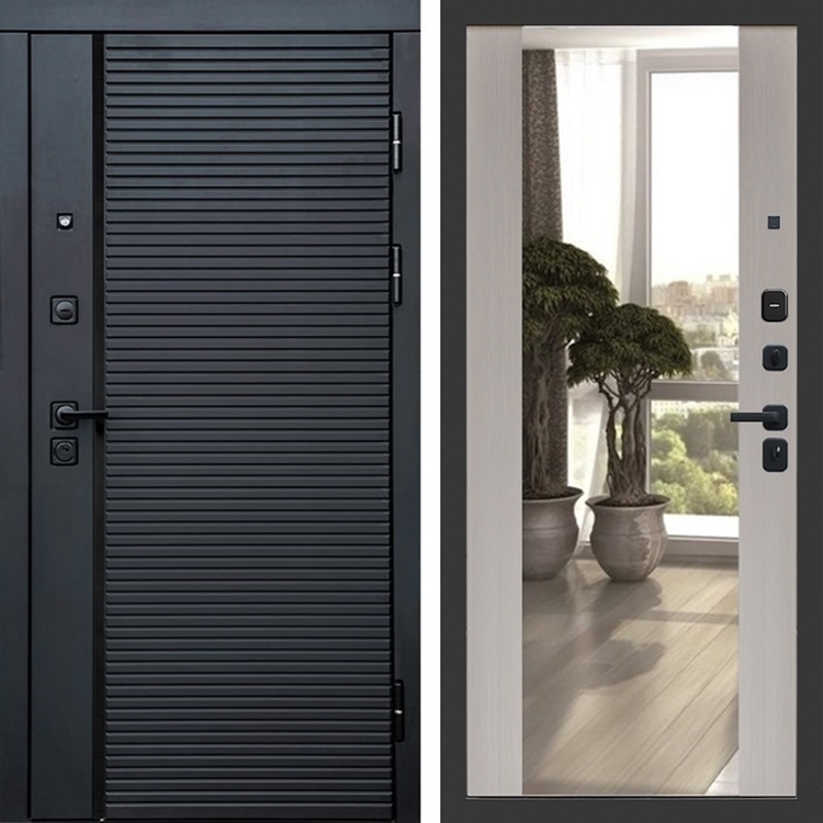 Входная металлическая дверь Феррони фл-252 с зеркалом Лиственница 47734