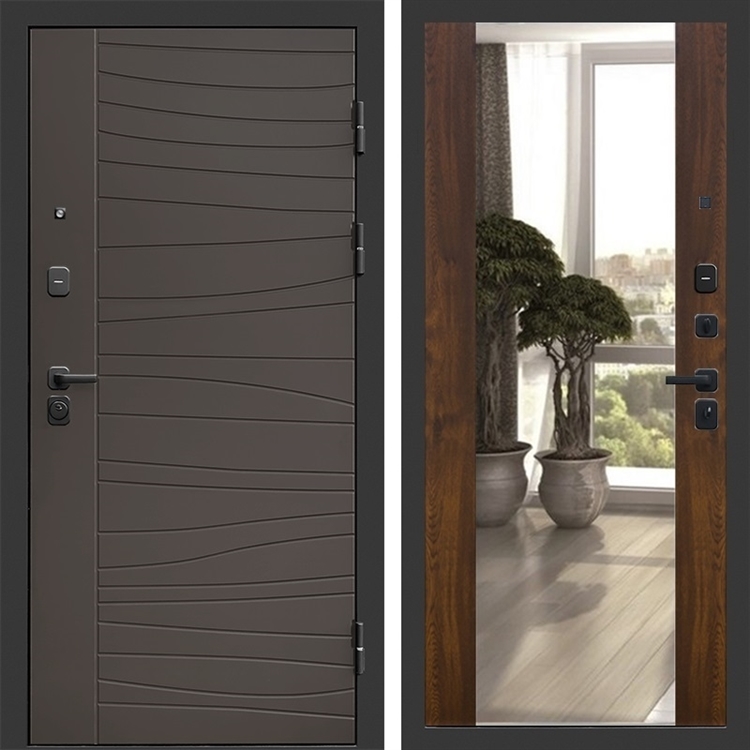 Входная дверь Сицилия фл-252 с зеркалом Дуб 47801