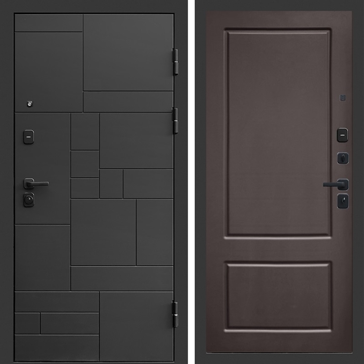 Входная дверь Квадро фл-643 цвет Шоколад 47899