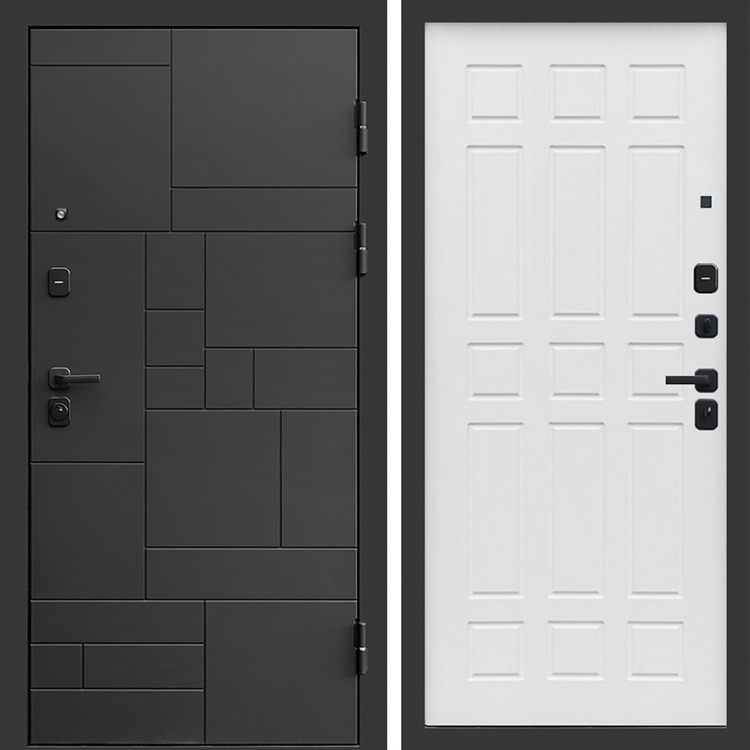 Входная дверь Квадро фл-244 Белое дерево 47848