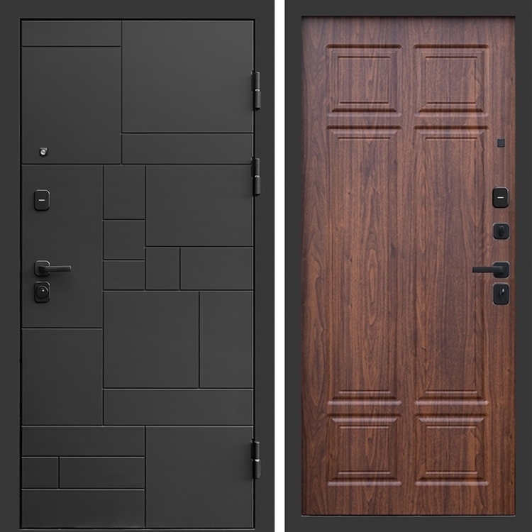 Входная дверь Квадро фл-245 Орех премиум 47852