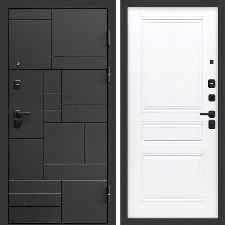 Входная дверь Квадро фл-243 Белый матовый 47837