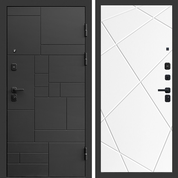 Входная дверь Квадро фл-247 Белый матовый 47859