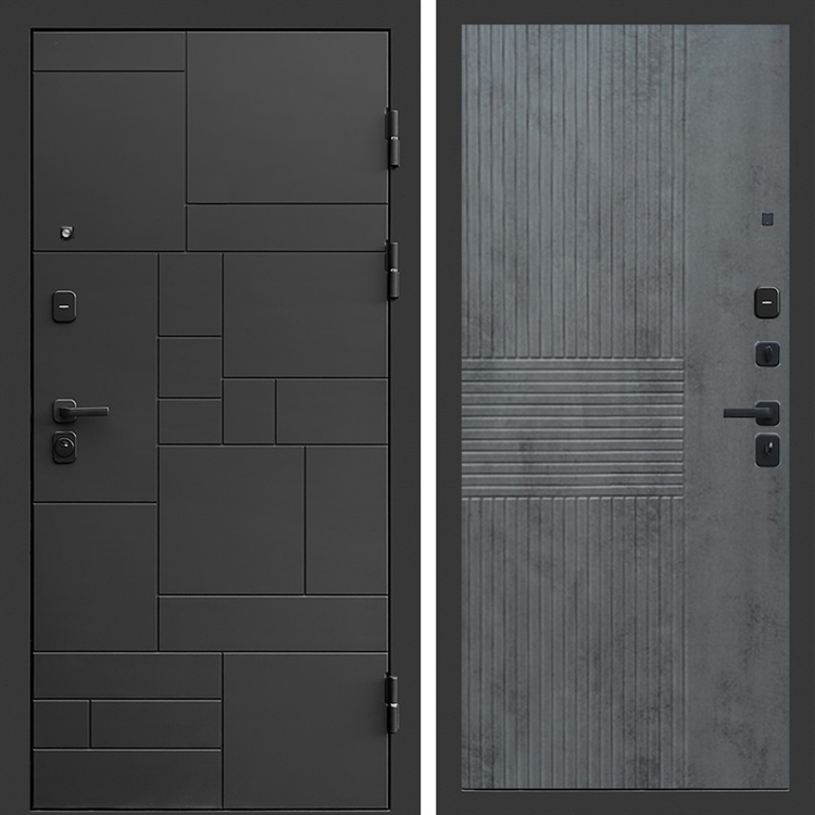 Входная дверь Квадро фл-298 Бетон темный 47884