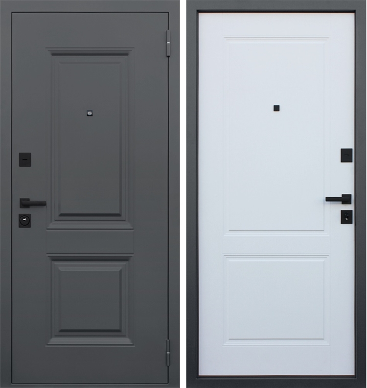 Входная дверь - Асд Интер Ясень белый снег 47085