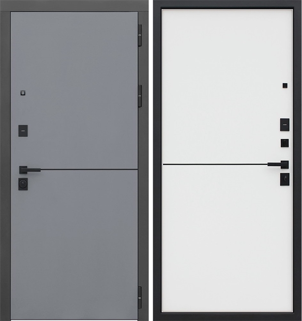 Входная металлическая дверь АСД Бриг Белый матовый 48570