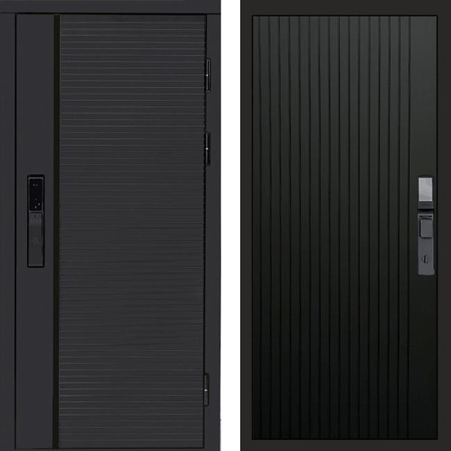 Входная дверь Black Line Flat 48666