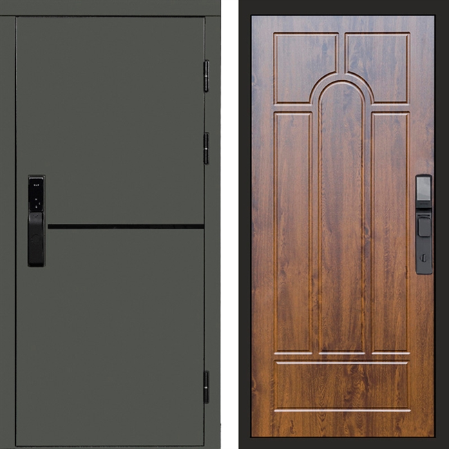 Входная дверь Тренд Green Арка 48697