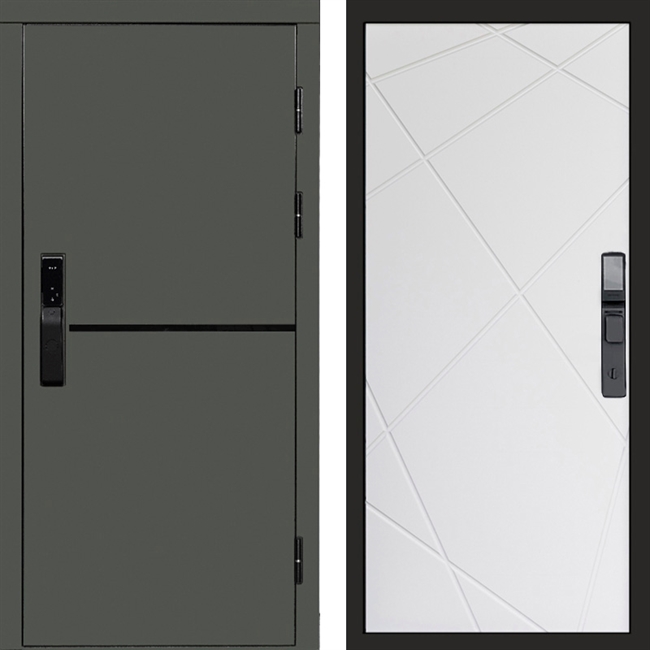 Входная дверь Тренд Green Лучи 48724