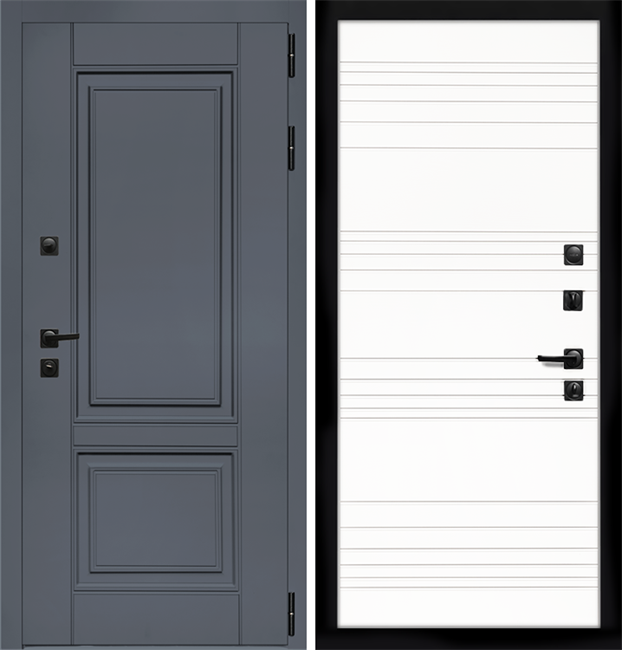 Входная дверь Интеко Афина Графит Горизонт дуб кантри 48995