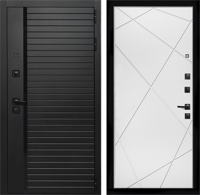 Входная дверь Интеко Агат Лучи Белый мат 48889