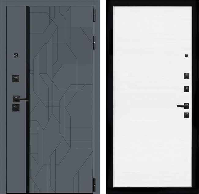 Входная дверь Интеко Верона гладкая Белый мат 48913