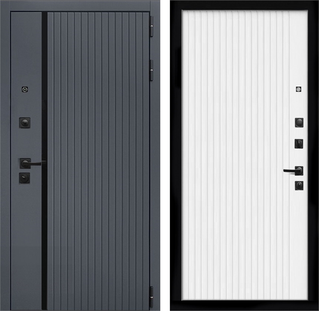 Входная дверь Интеко Вертикаль фл-119 Белый мат 48966