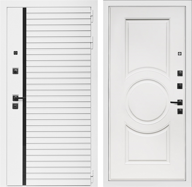 Входная дверь Интеко АГАТ Белая мс-100 Белый мат 49059