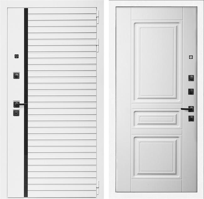 Входная дверь Интеко АГАТ Белая Классика Белый мат 49062