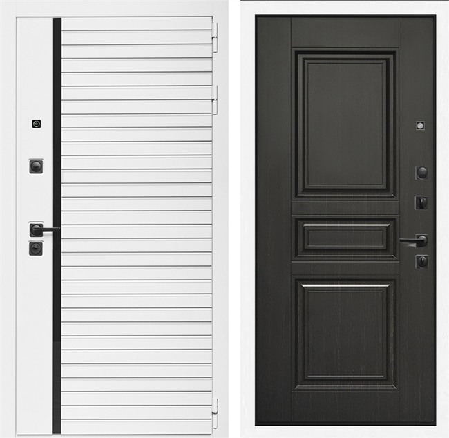 Входная дверь Интеко АГАТ Белая Классика Венге 49063