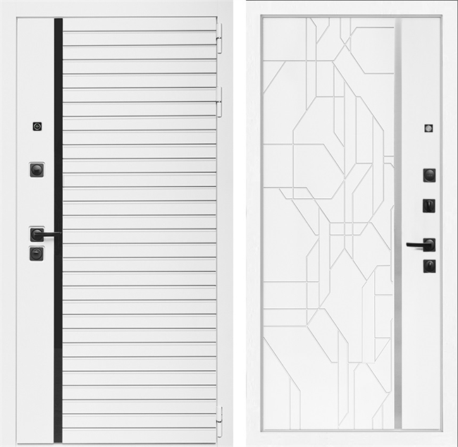 Входная дверь Интеко АГАТ БелаяБелая Эверест Белый мат 49068