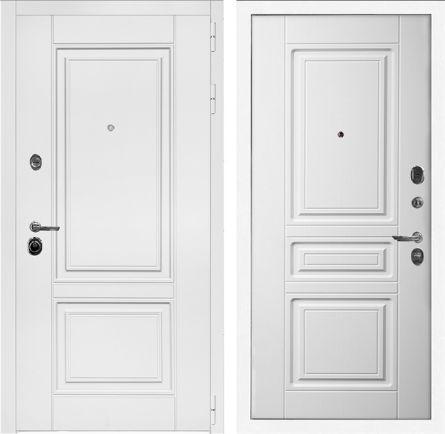 Входная дверь Интеко Афина Белая Классика Белый мат 49083
