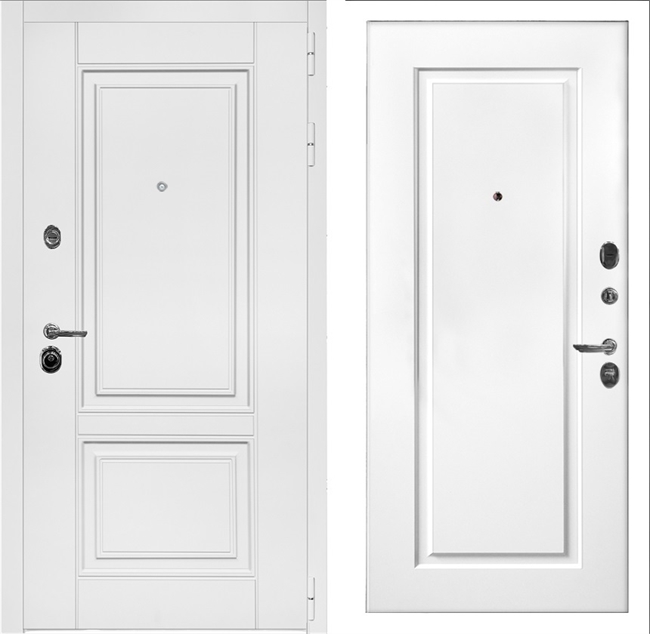 Входная дверь Интеко Афина Белая фл-119 Белый мат 49103