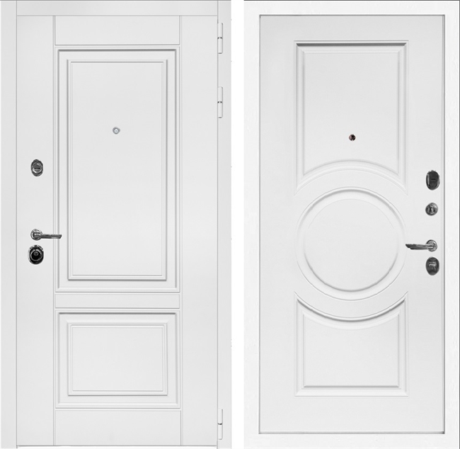 Входная дверь Интеко Афина Белая мс-100 Белый мат 49108