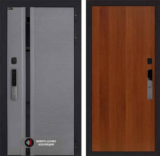 Входная дверь Пиано Смарт 2.0 панель 05 - Итальянский орех 55413