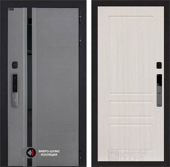 Входная дверь Пиано Смарт 2.0 панель 03 - Сандал белый 55417