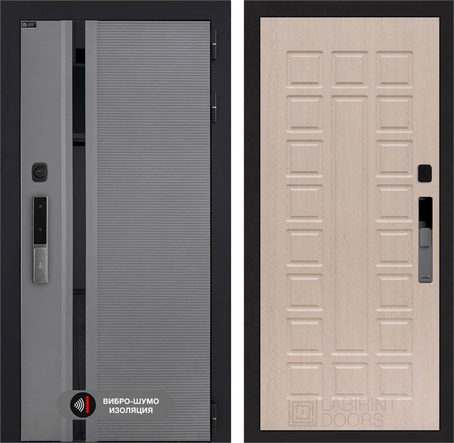 Входная дверь Пиано Смарт 2.0 панель 04 - Беленый дуб 55418