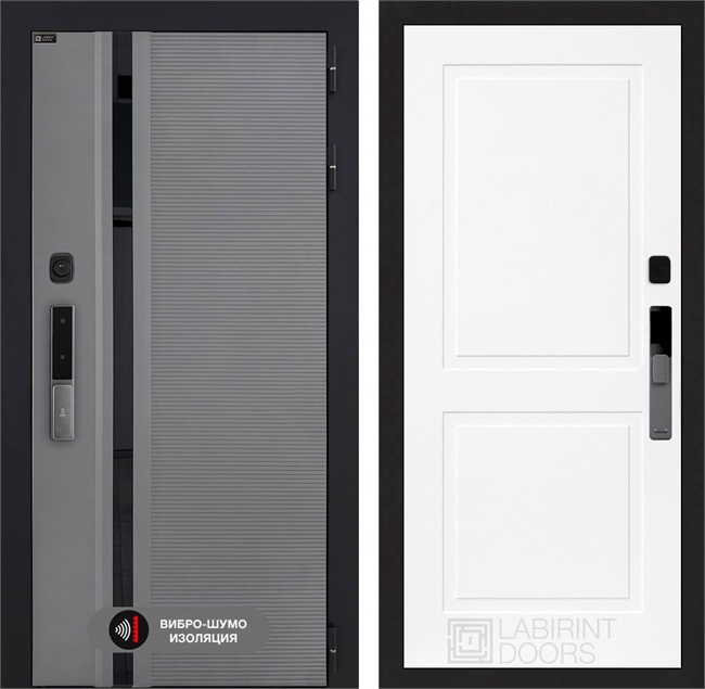 Входная дверь Пиано Смарт 2.0 панель 11 - Белый софт 55429