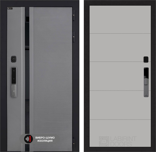 Входная дверь Пиано Смарт 2.0 панель 13 - Грей софт 55433