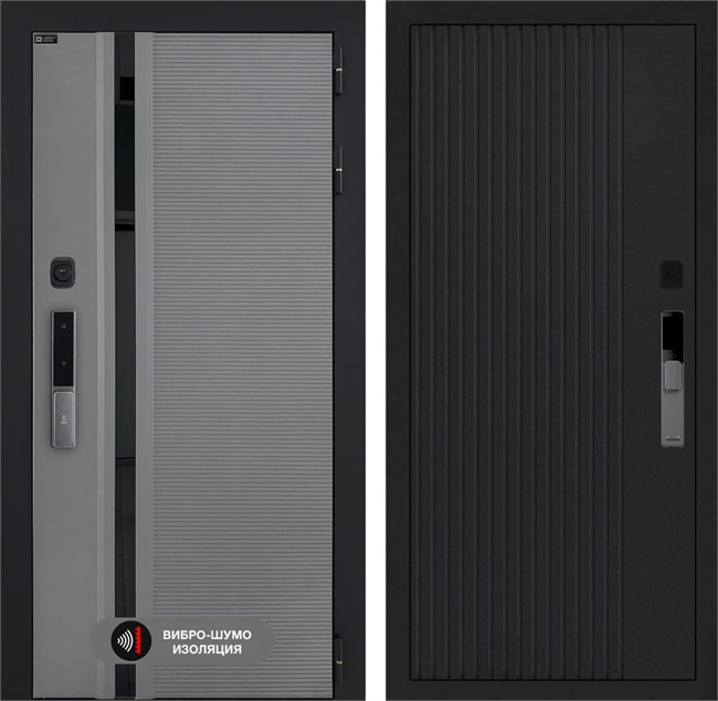 Входная дверь Пиано Смарт 2.0 панель 29 - Черный кварц 55447