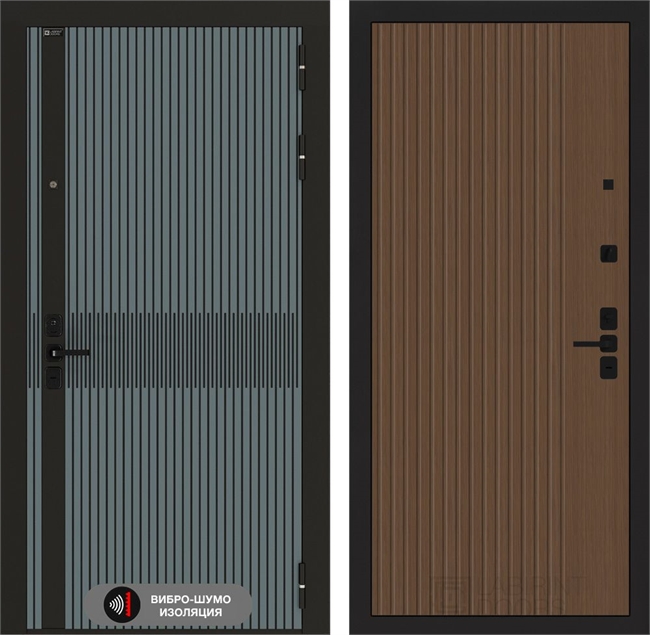 Входная дверь Лабиринт Иссида 29 - Дуб кантри темный 55485