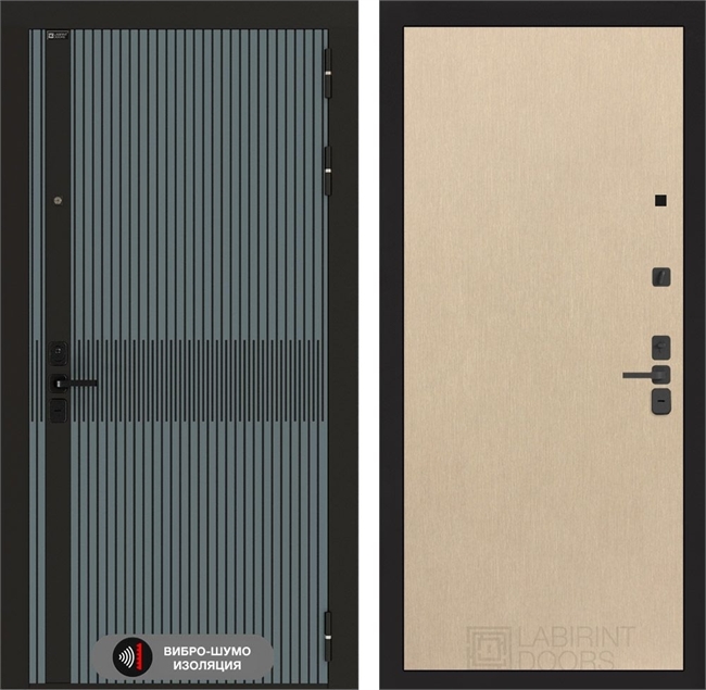 Входная металлическая дверь Лабиринт Иссида 05 - Венге светлый 55484