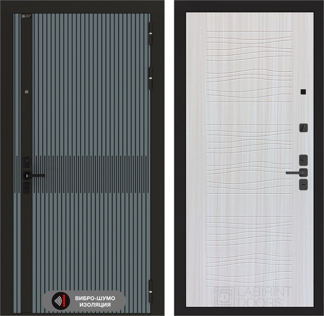 Входная металлическая дверь Лабиринт Иссида 06 - Сандал белый 48813