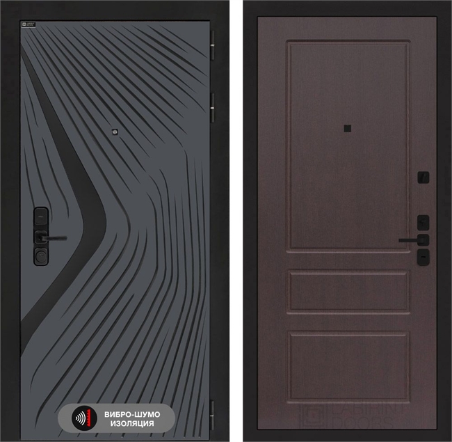 Входная дверь Лабиринт Леолаб 03 - Орех премиум 55516