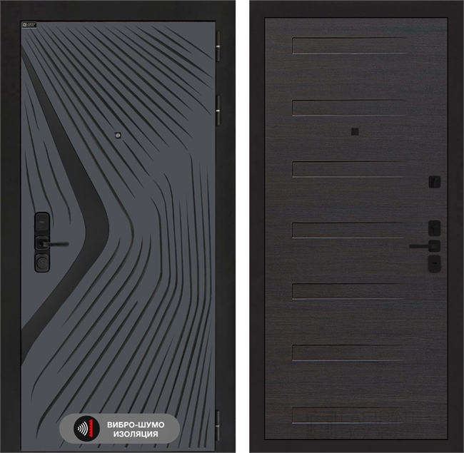 Входная дверь Лабиринт LEOLAB 14 - Эко венге горизонтальный 55538