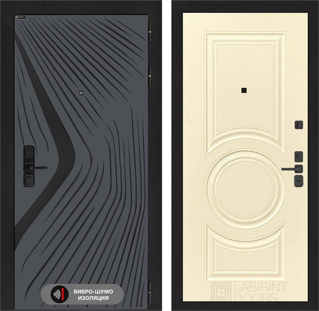 Входная дверь Лабиринт LEOLAB 23 - Шампань софт 55508
