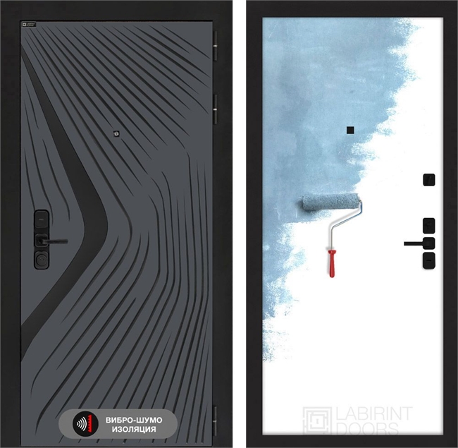 Входная дверь Лабиринт LEOLAB 28 - Грунт под покраску 55524