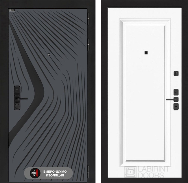 Входная дверь Лабиринт LEOLAB 27 - Эмаль RAL 9003 55525