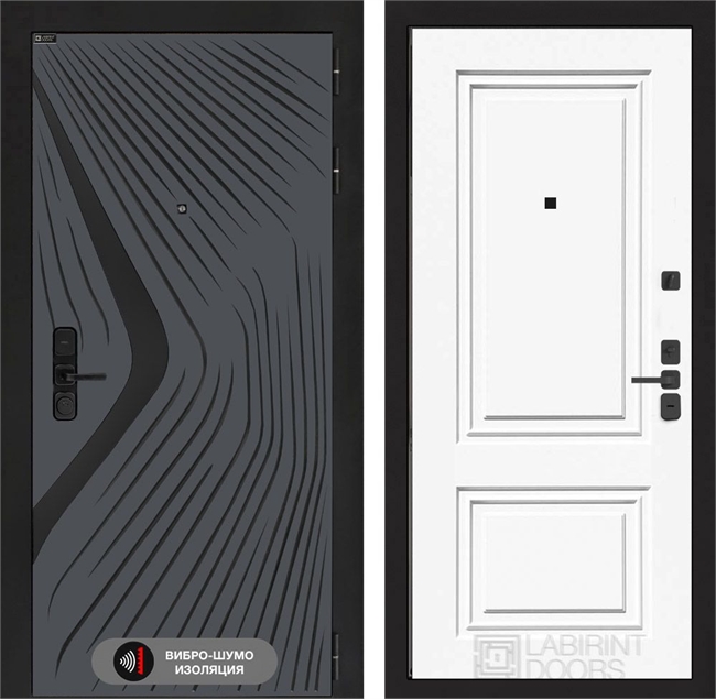 Входная дверь Лабиринт LEOLAB 26 - Эмаль RAL 9003 55526