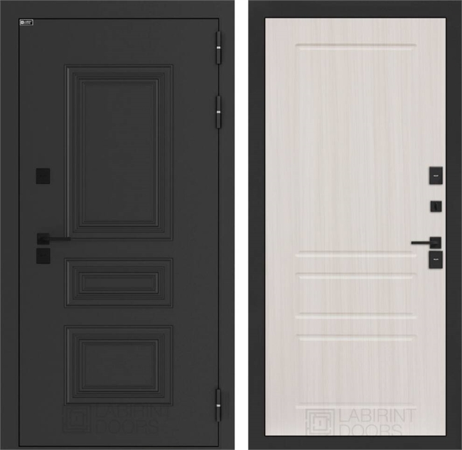 Входные двери Аляска лайт с терморазрывом 03 - Сандал белый 55581