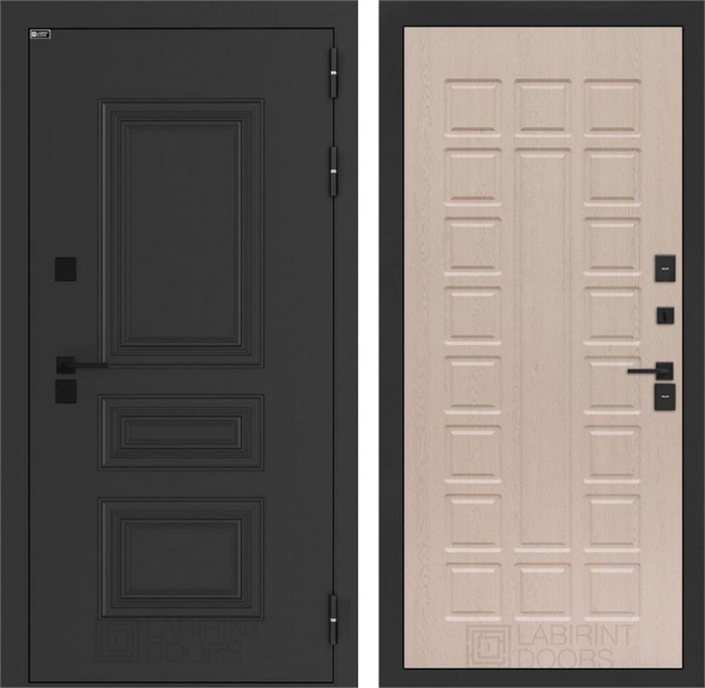 Входные двери Аляска лайт с терморазрывом 04 - Беленый дуб 55634