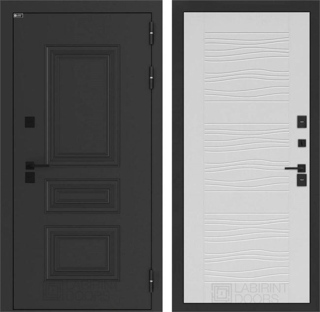 Входные двери Аляска лайт с терморазрывом 06 - Белое дерево 55638