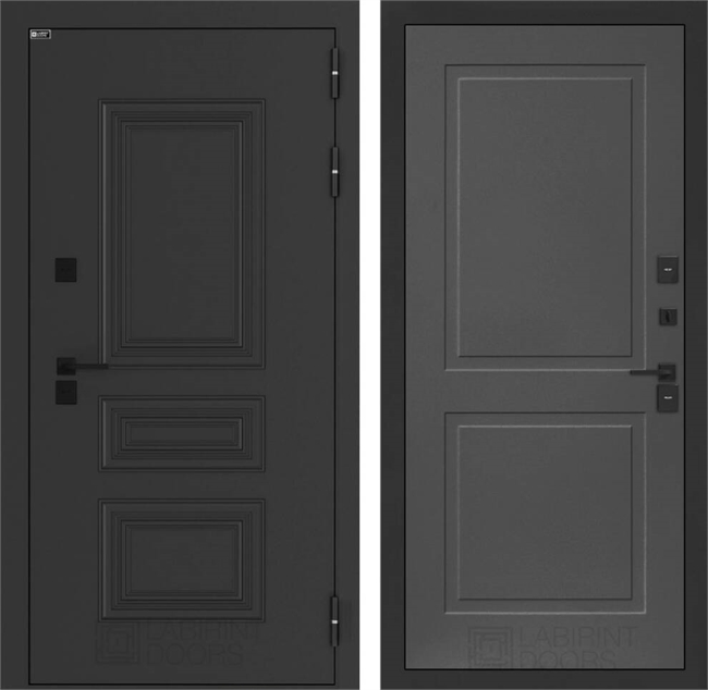 Входные двери Аляска лайт с терморазрывом 11 - Графит софт 55622